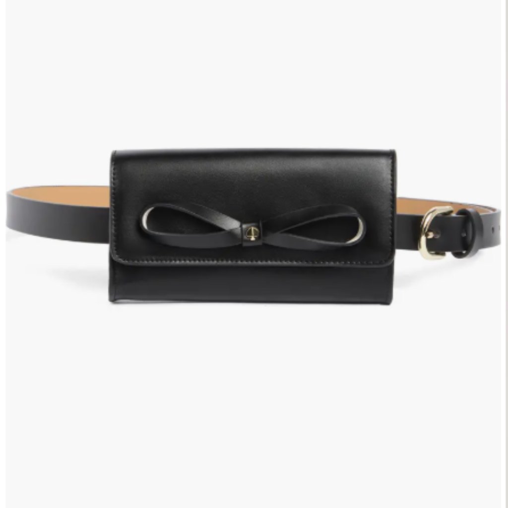 Kate Spade New York Bow Belt Bag Black L/Xl